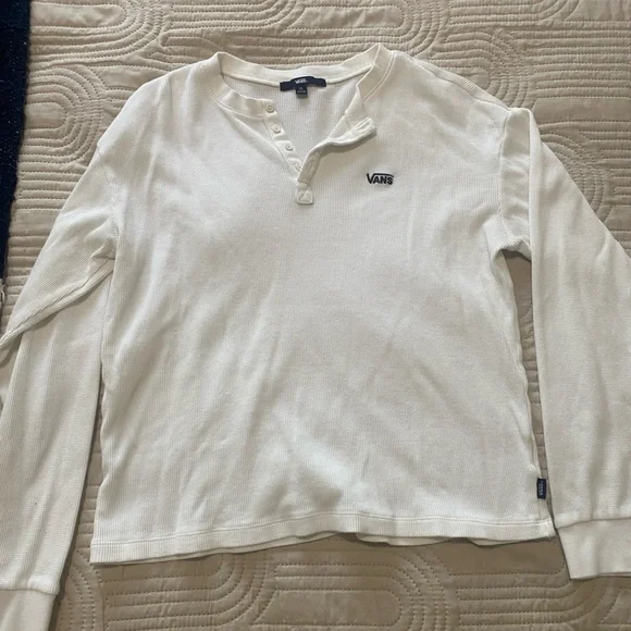 Vans Off-White Henley Top - Picture 2 of 4